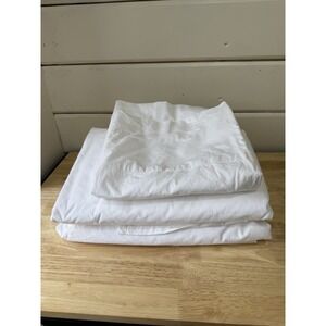 Boll & Branch Cali King Percale  Sheet 100% Organic Cotton White
